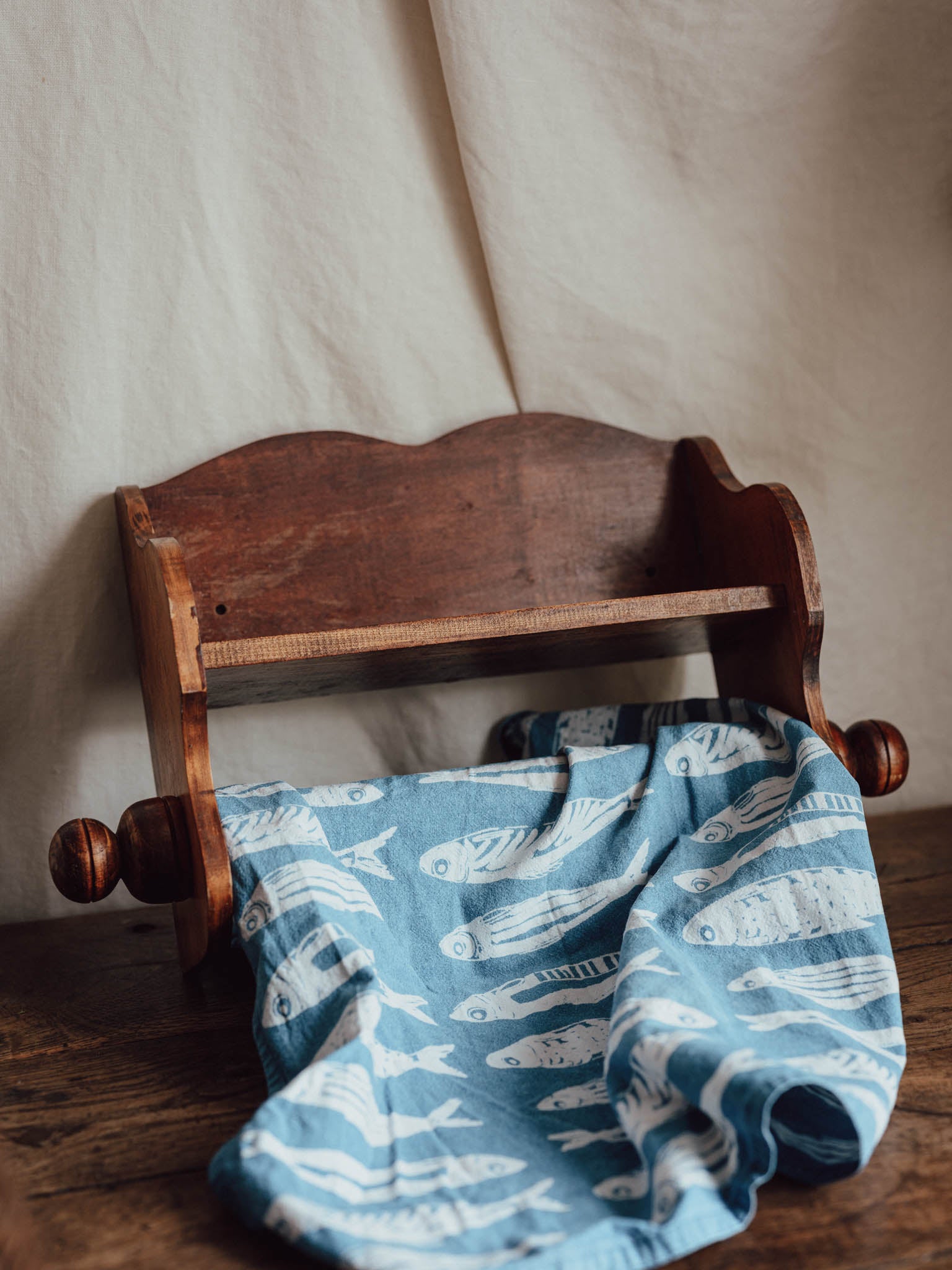 Vintage Wooden Paper Towel Holder