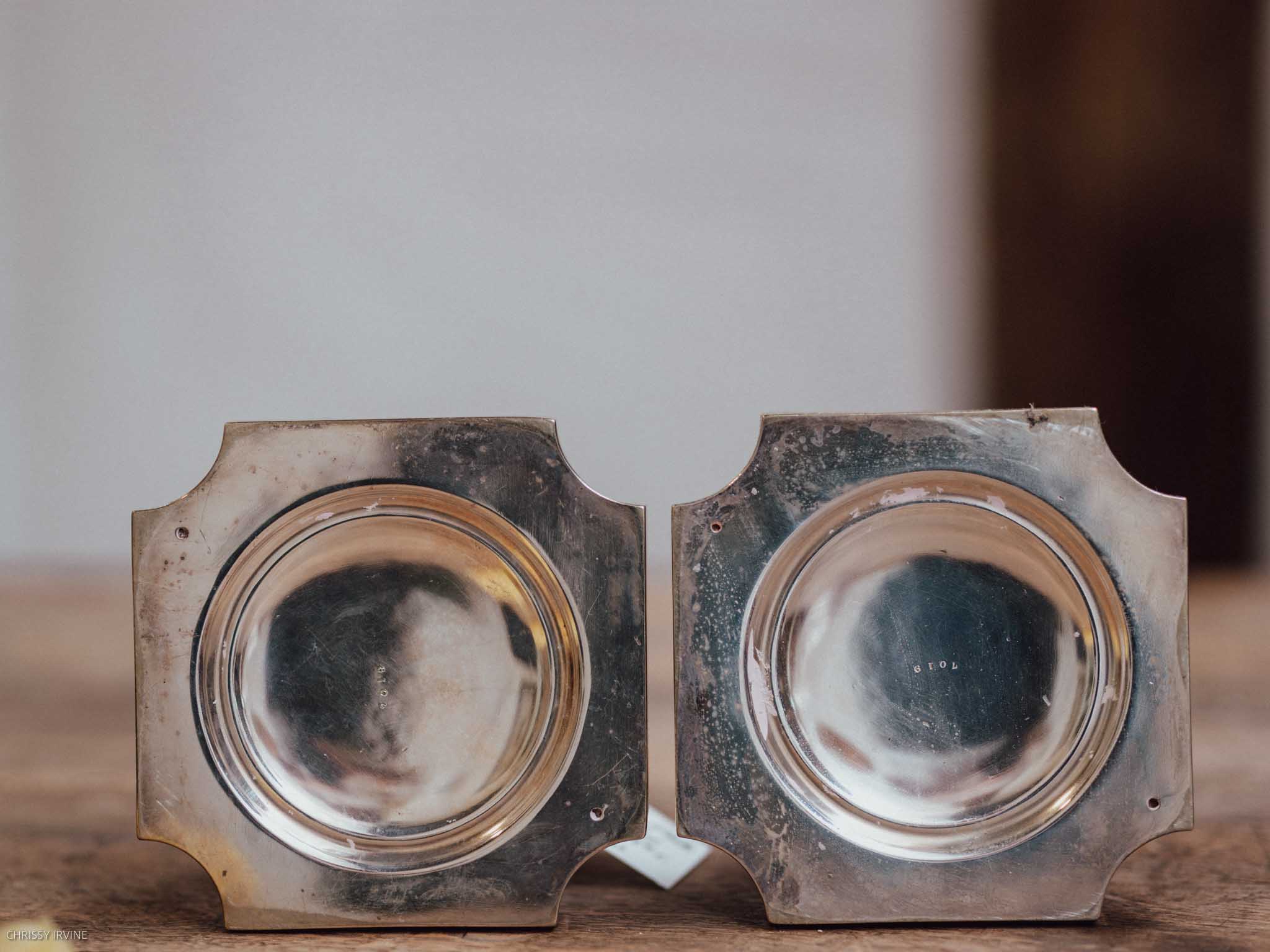 Pair of Silver Plate Corinthian Column Candlesticks, Horace Woodward & Co, London, Late 19th Century