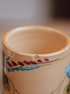Italian Hand-Painted Ceramic Cup & Jug Set - Signed Dolci