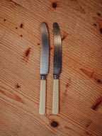 Ell Ware Ivory-Handled Knives - Pair