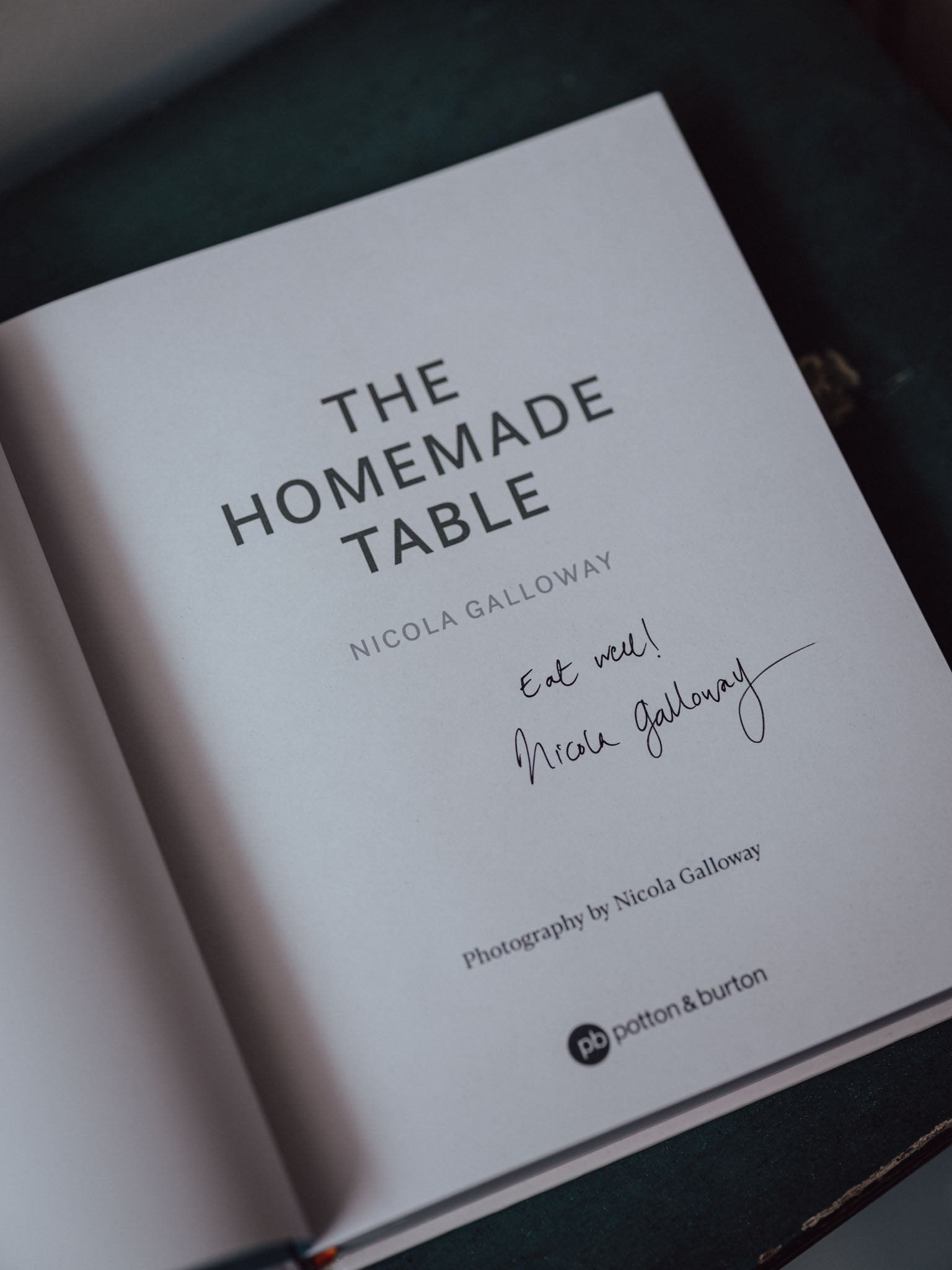 The Homemade Table - Nicola Galloway (Signed)