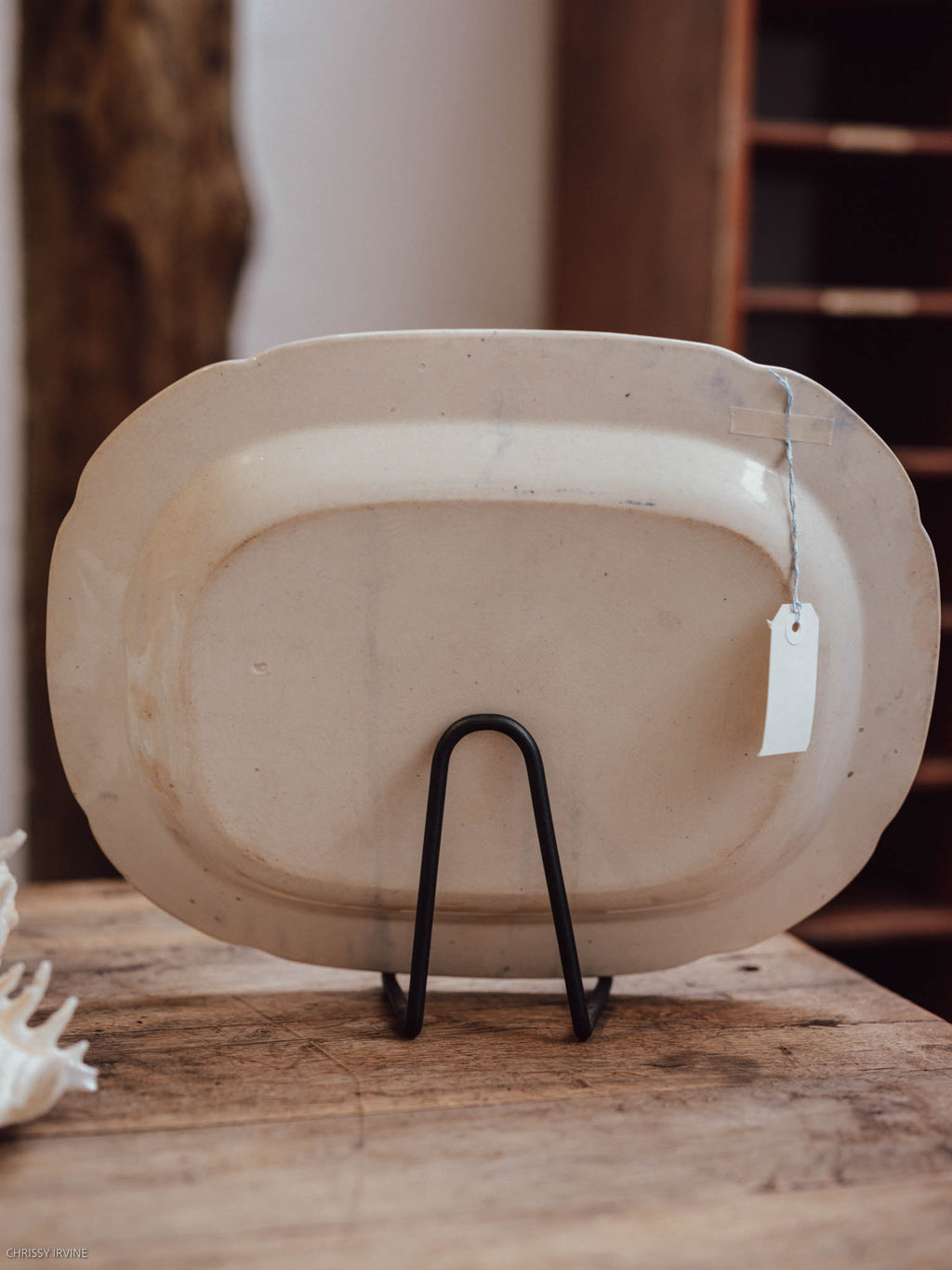 Antique Blue Willow Pearlware Platter c.1800–1825