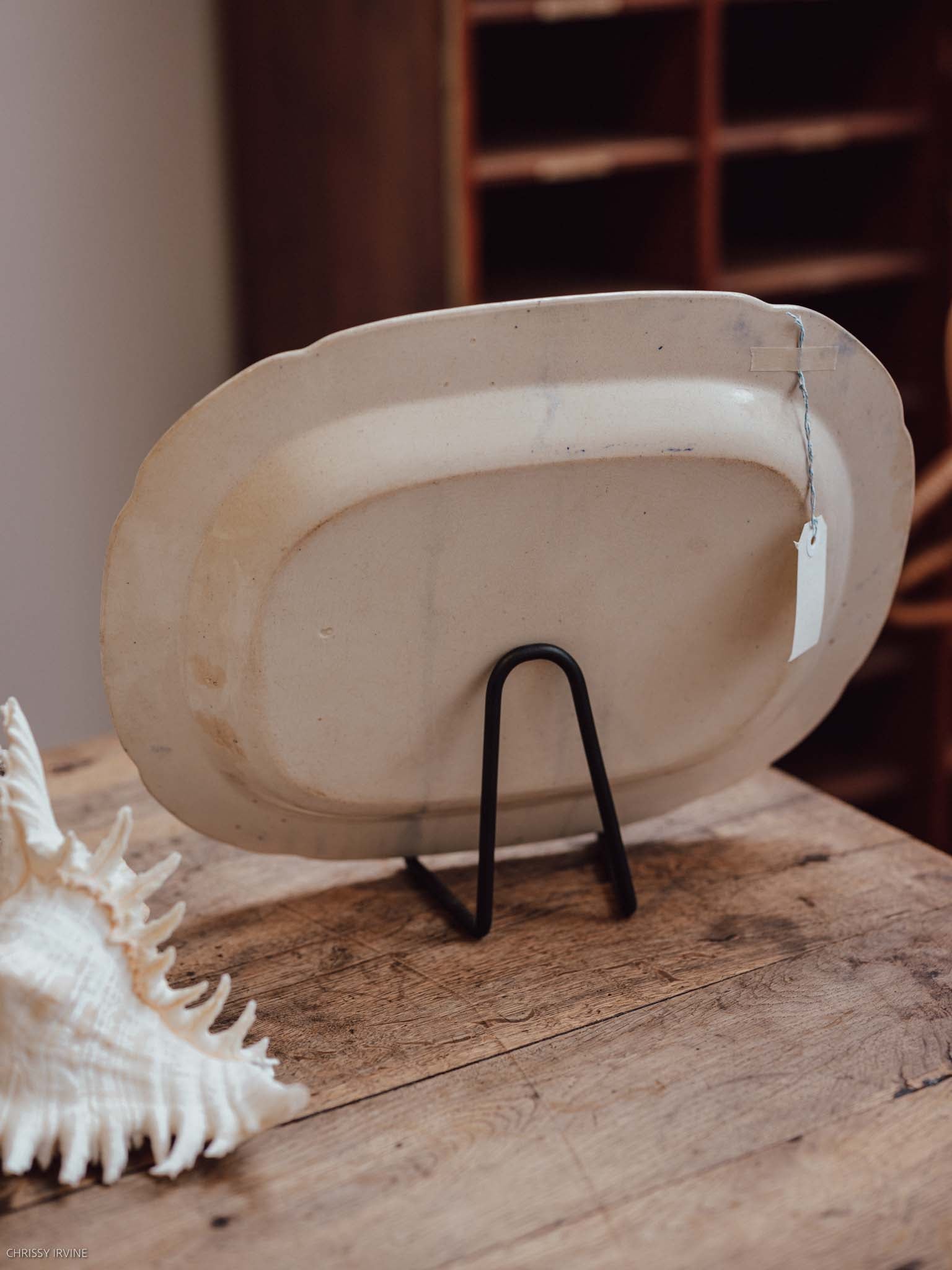 Antique Blue Willow Pearlware Platter c.1800–1825