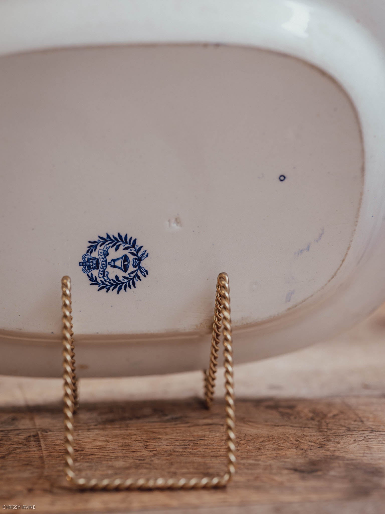 Blue Willow Transferware Platter - J. & M.P. Bell & Co., Glasgow, c.1855–1880