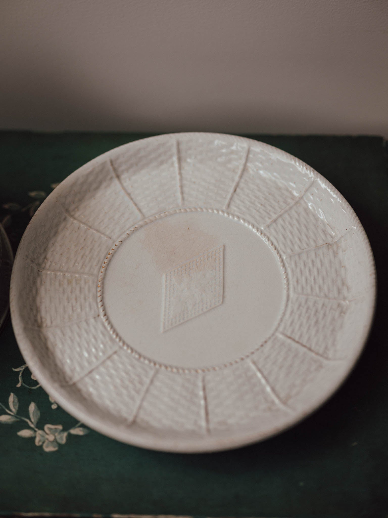 Antique English Cheese Dome and Stand