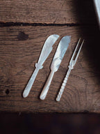Victorian Mother-of-Pearl Fruit Knives and Fork