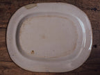 Victorian Blue and White Transfer-Print Platter, Oriental Scenic Pattern