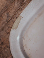 Victorian Blue and White Transfer-Print Platter, Oriental Scenic Pattern