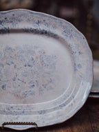 Medium Victorian Blue & White 'Asiatic Pheasants' Platter