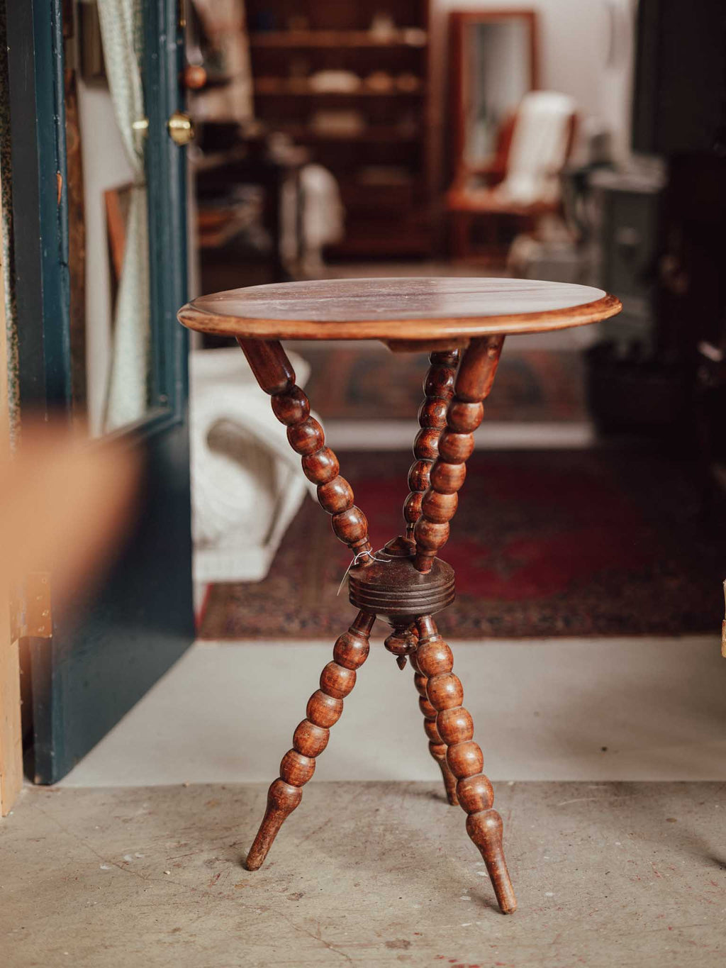 Colonial Kauri Bobbin-Leg Wine Table