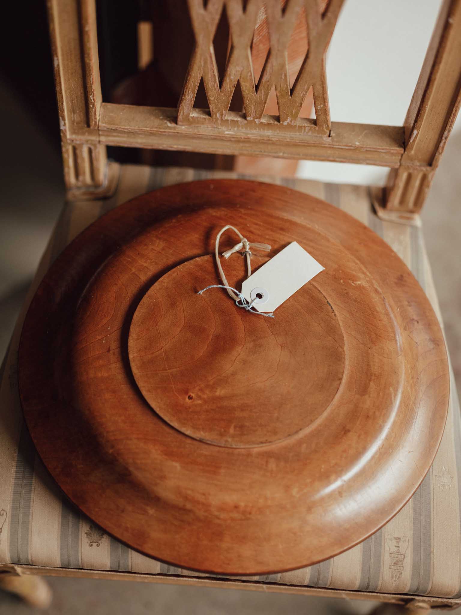Carved Wooden Decorative Bowl