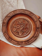 Carved Wooden Decorative Bowl