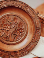 Carved Wooden Decorative Bowl
