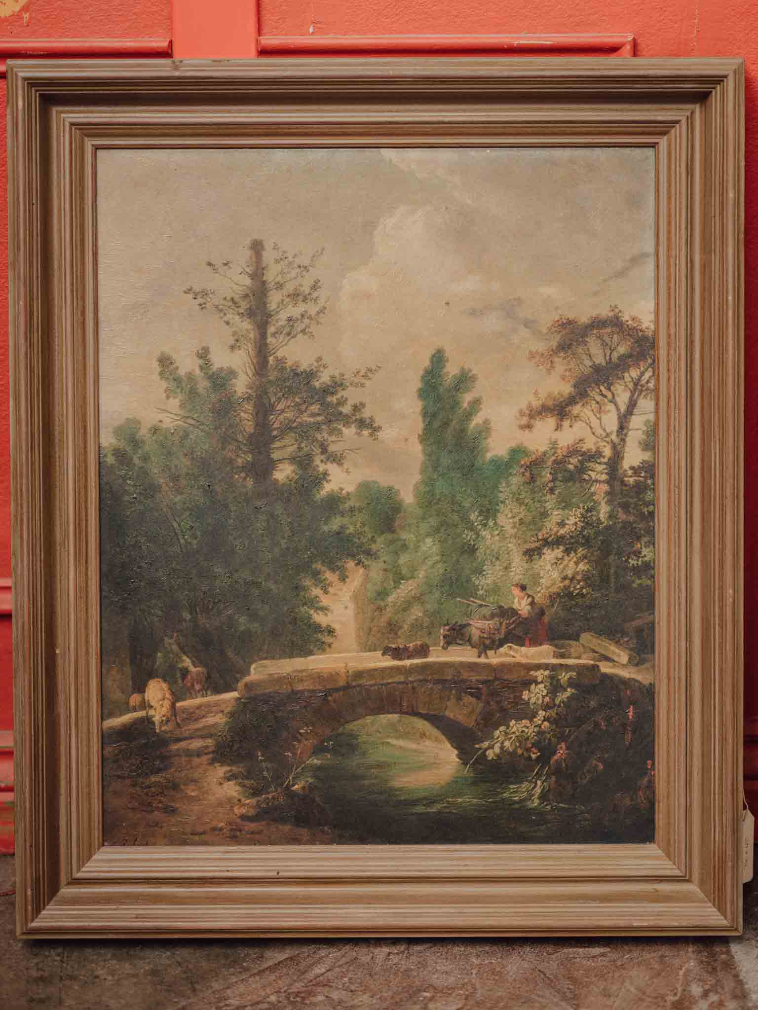 Pair of English Romantic Oil Paintings