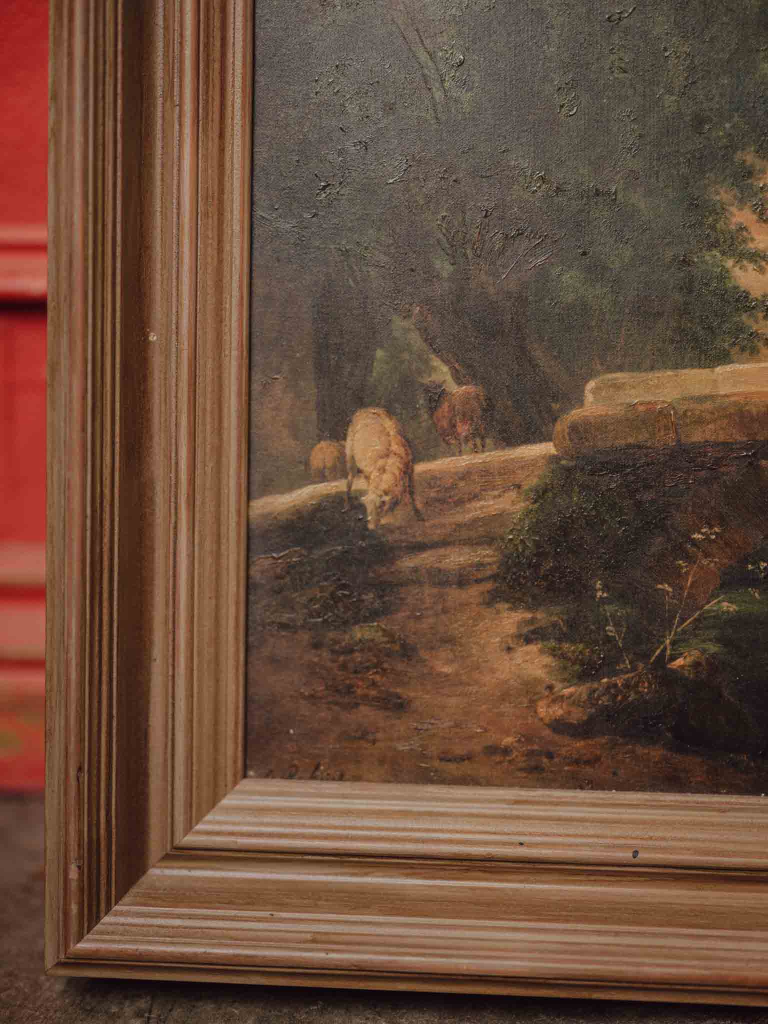 Pair of English Romantic Oil Paintings