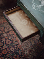 French Painted Work and Games Table, c1810-1840