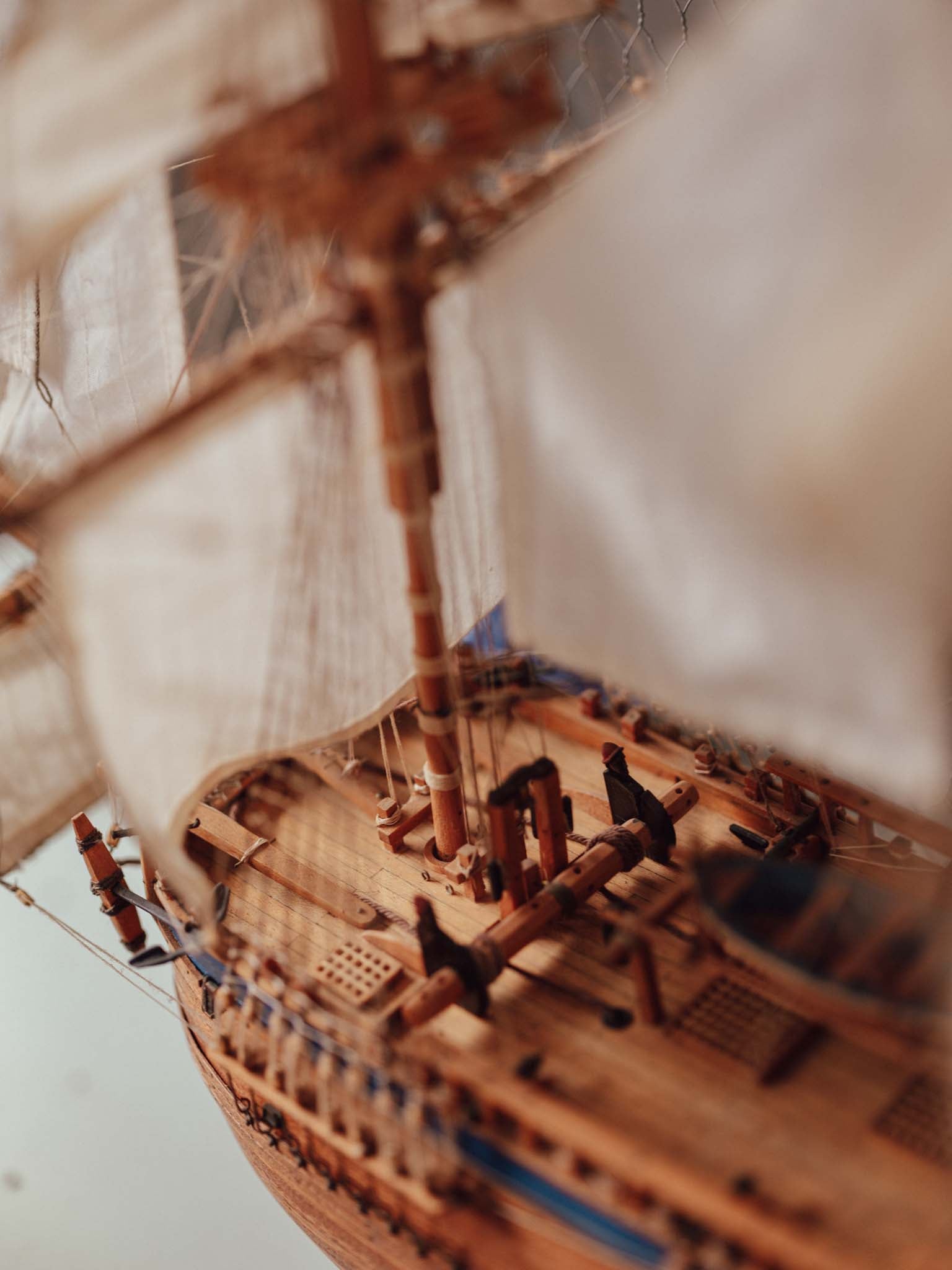 HMB Endeavour Scale Model Ship on Stand