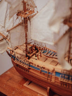 HMB Endeavour Scale Model Ship on Stand