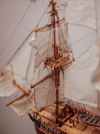 HMB Endeavour Scale Model Ship on Stand