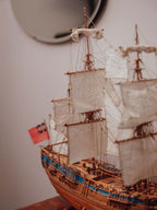 HMB Endeavour Scale Model Ship on Stand