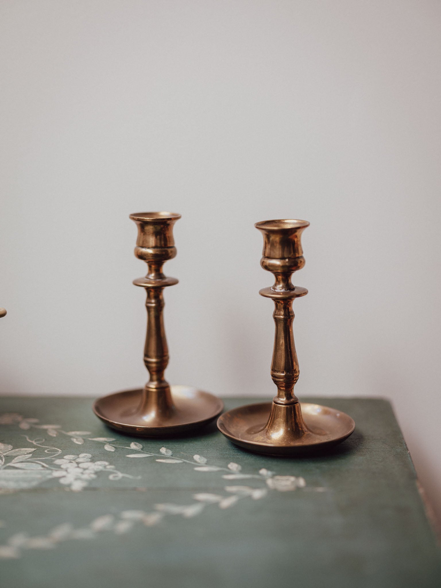 Pair of Vintage Brass Candlesticks
