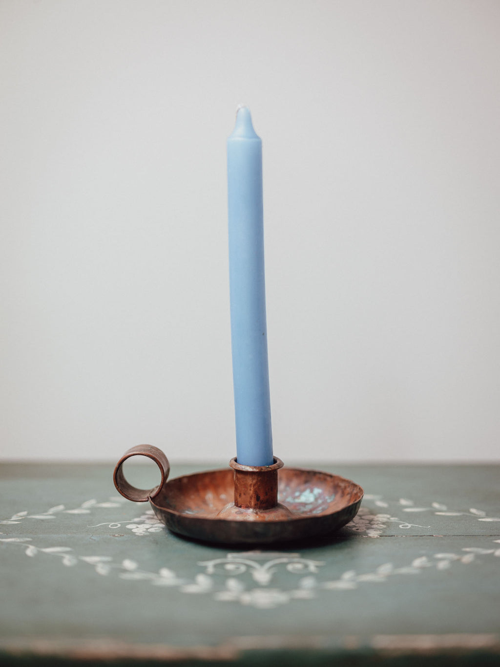Hand-Hammered Copper Chamberstick