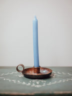 Hand-Hammered Copper Chamberstick