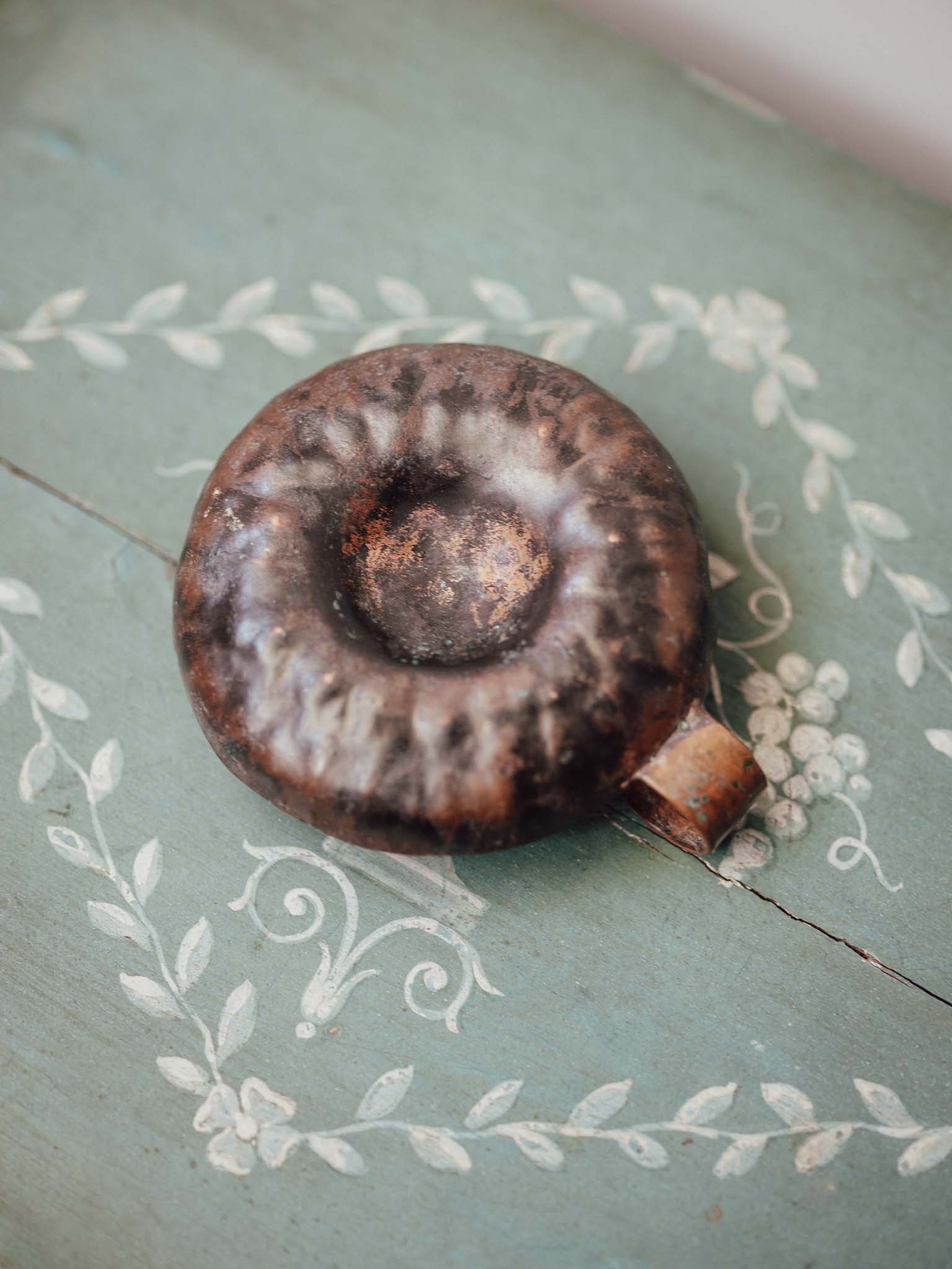 Hand-Hammered Copper Chamberstick