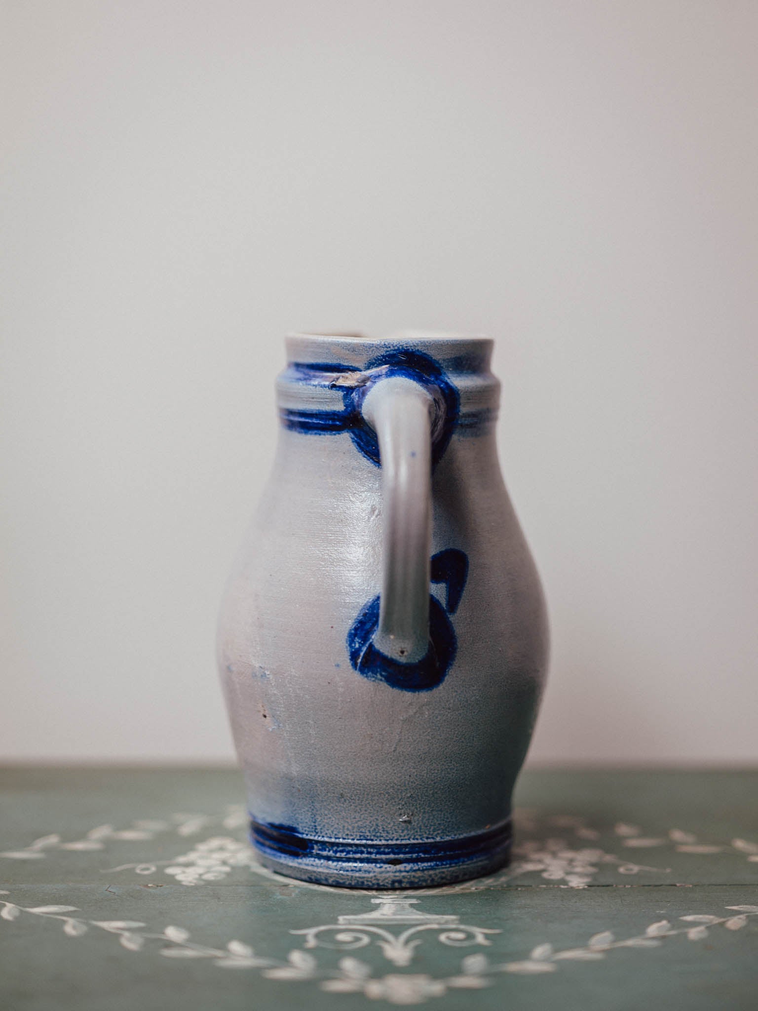 German Salt Glaze Stoneware Jug