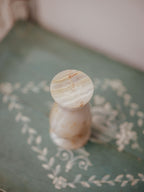 Turned Onyx Baluster Vase