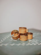 Brass Enamel Napkin Rings