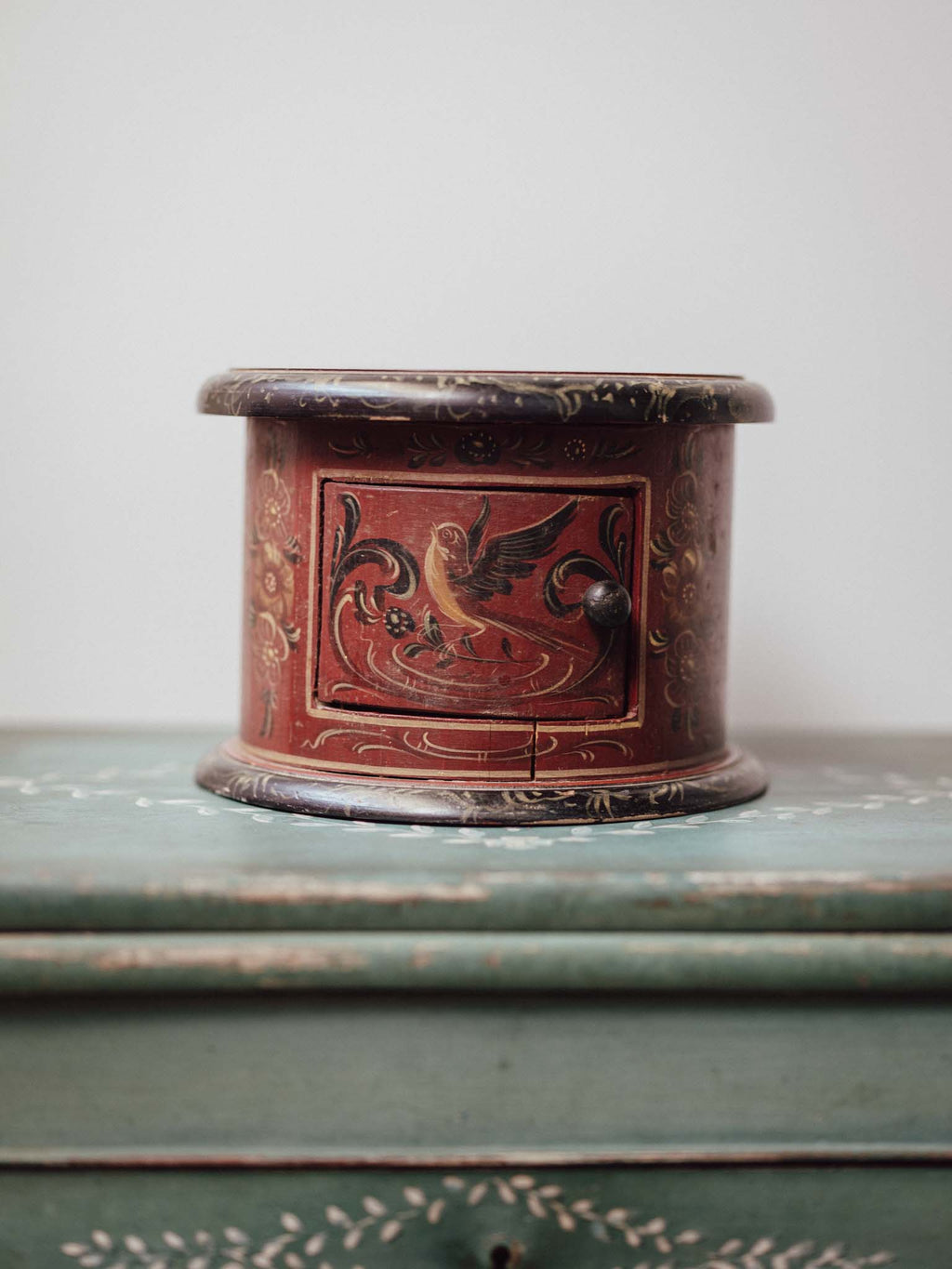 Dutch Hindeloopen Folk Art Foot Warmer