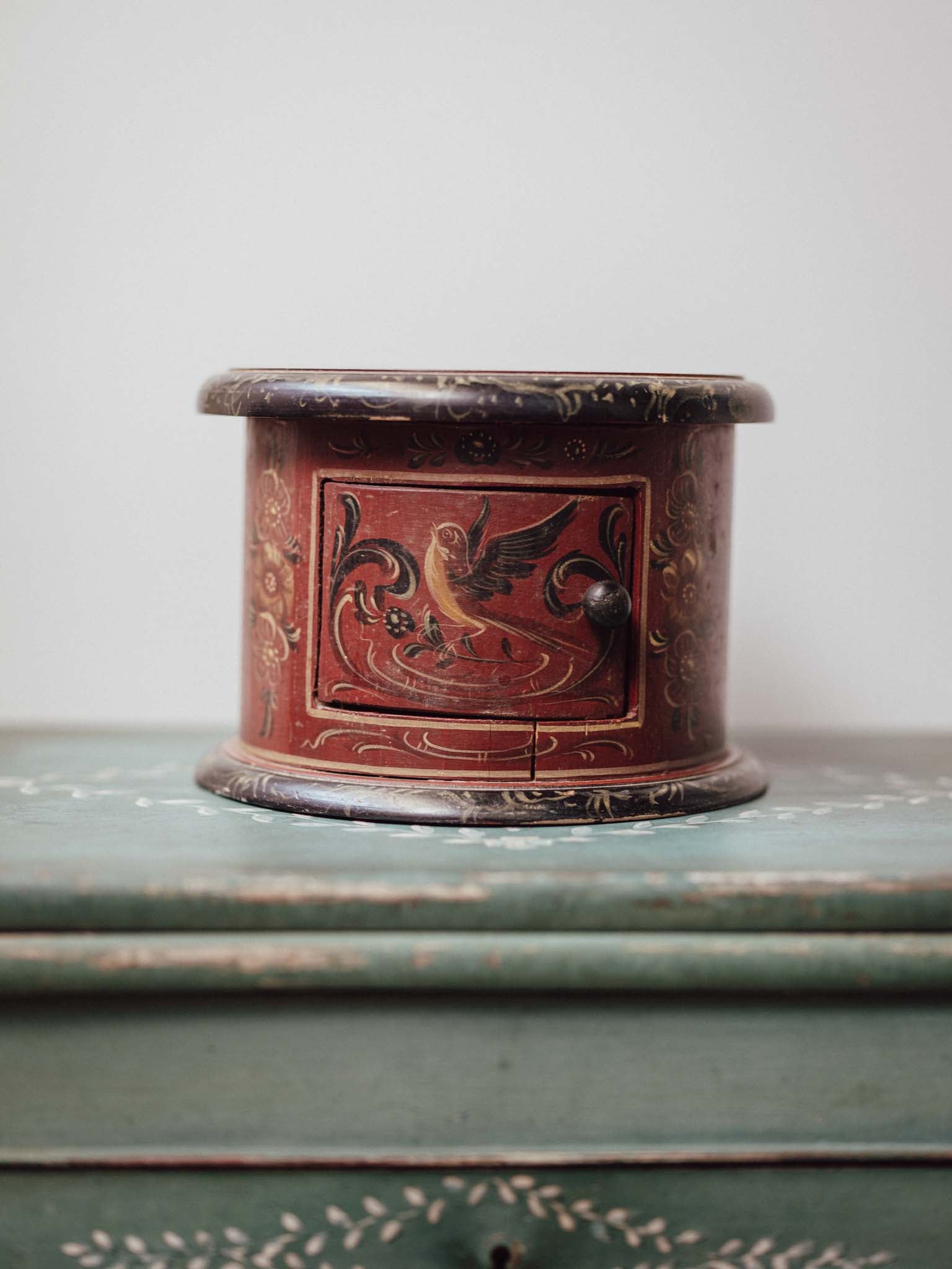 Dutch Hindeloopen Folk Art Foot Warmer