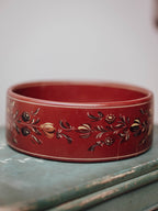 Dutch Hindeloopen Folk Art Painted Wooden Bowl