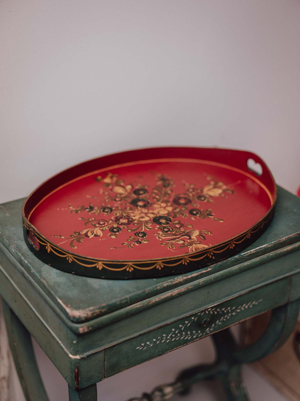 Frisian Folk Art Painted Tray