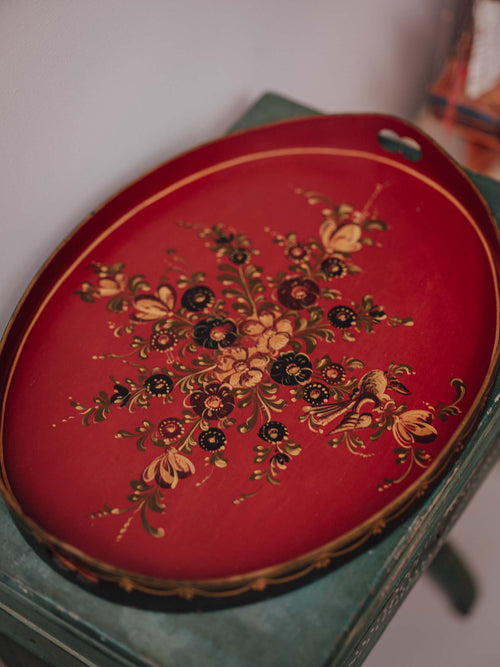 Frisian Folk Art Painted Tray