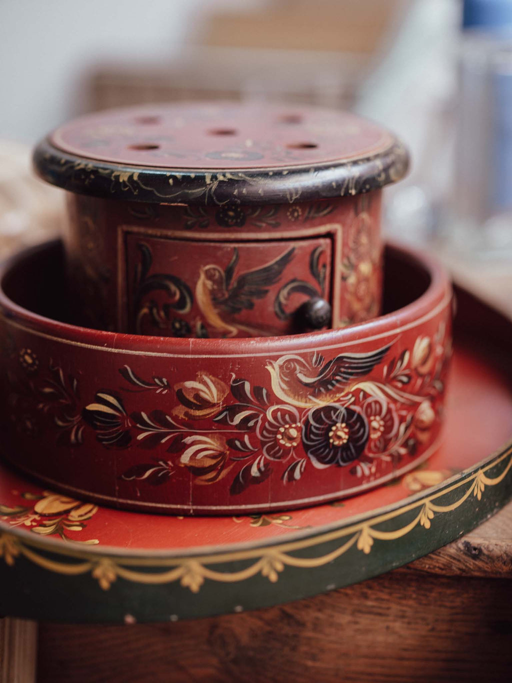 Frisian Folk Art Painted Tray