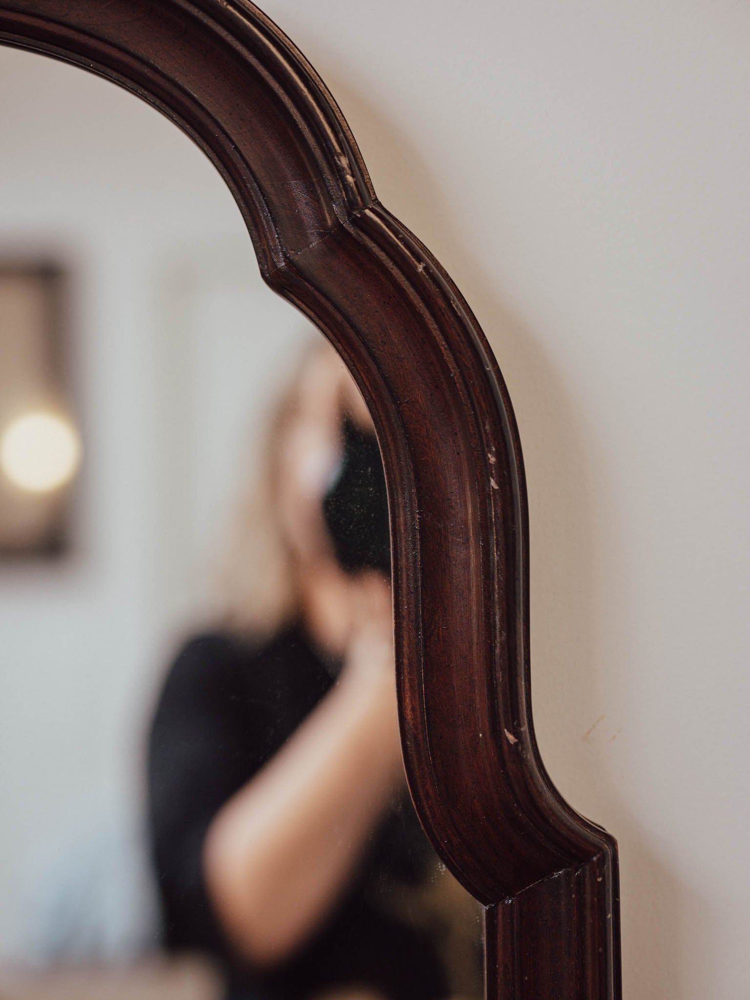 Vintage Ethan Allen - Mahogany Wall Mirror