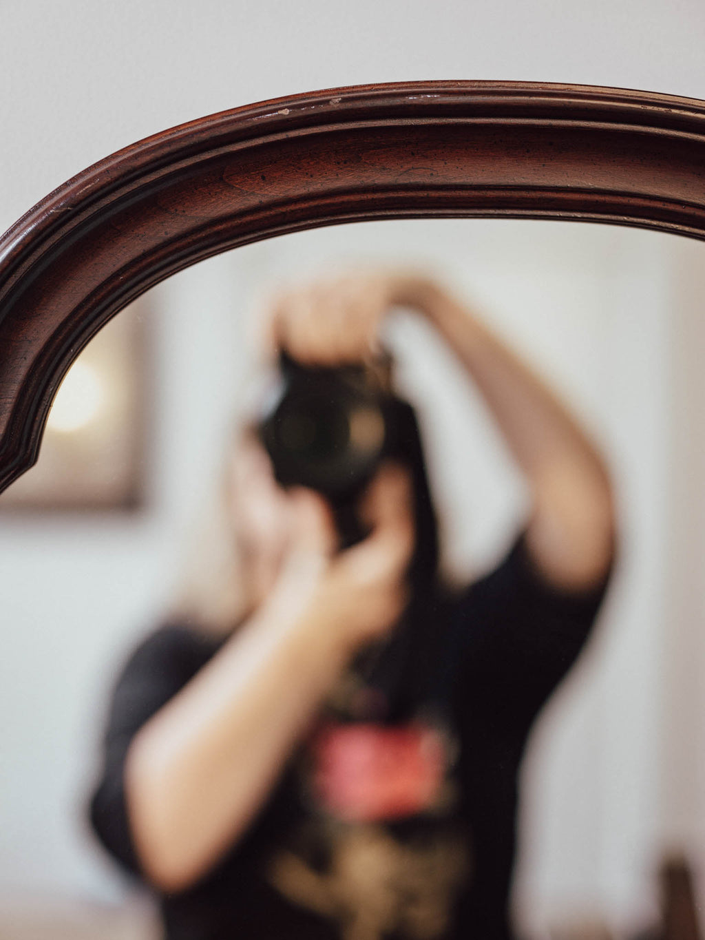 Vintage Ethan Allen - Mahogany Wall Mirror