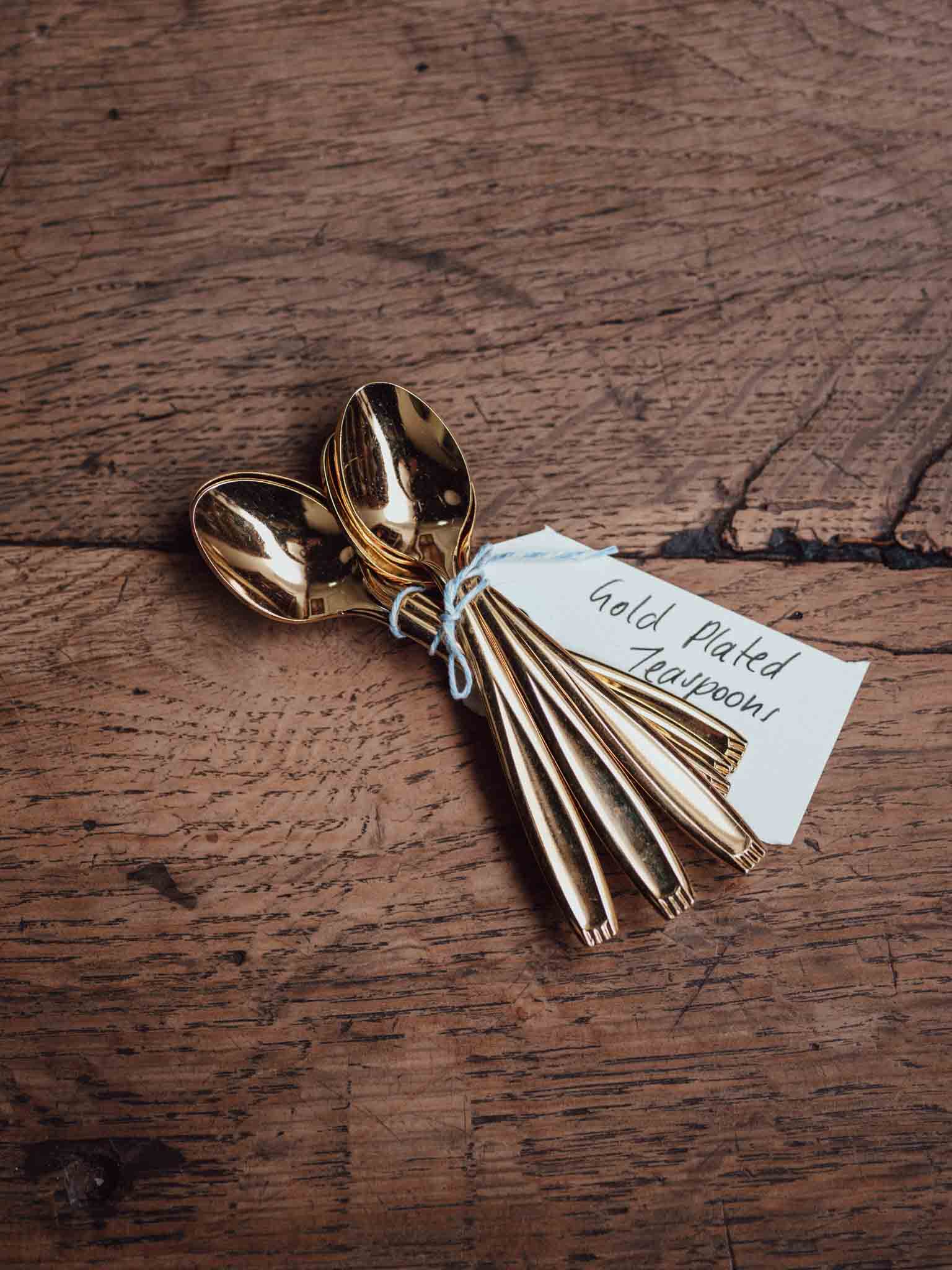 Vintage 24k Gold Plated Teaspoons - Made in Japan