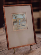 Vintage Framed Print Van Gogh - The Painter on His Way to Work