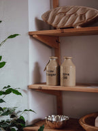 Pair of English Stoneware Condiment Bottles