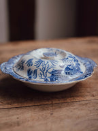 Burleigh Ware Blue and White Chinoiserie Lidded Serving Bowl