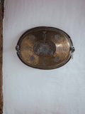 Antique Brass Meat Cover Repurposed as Wall Hanging