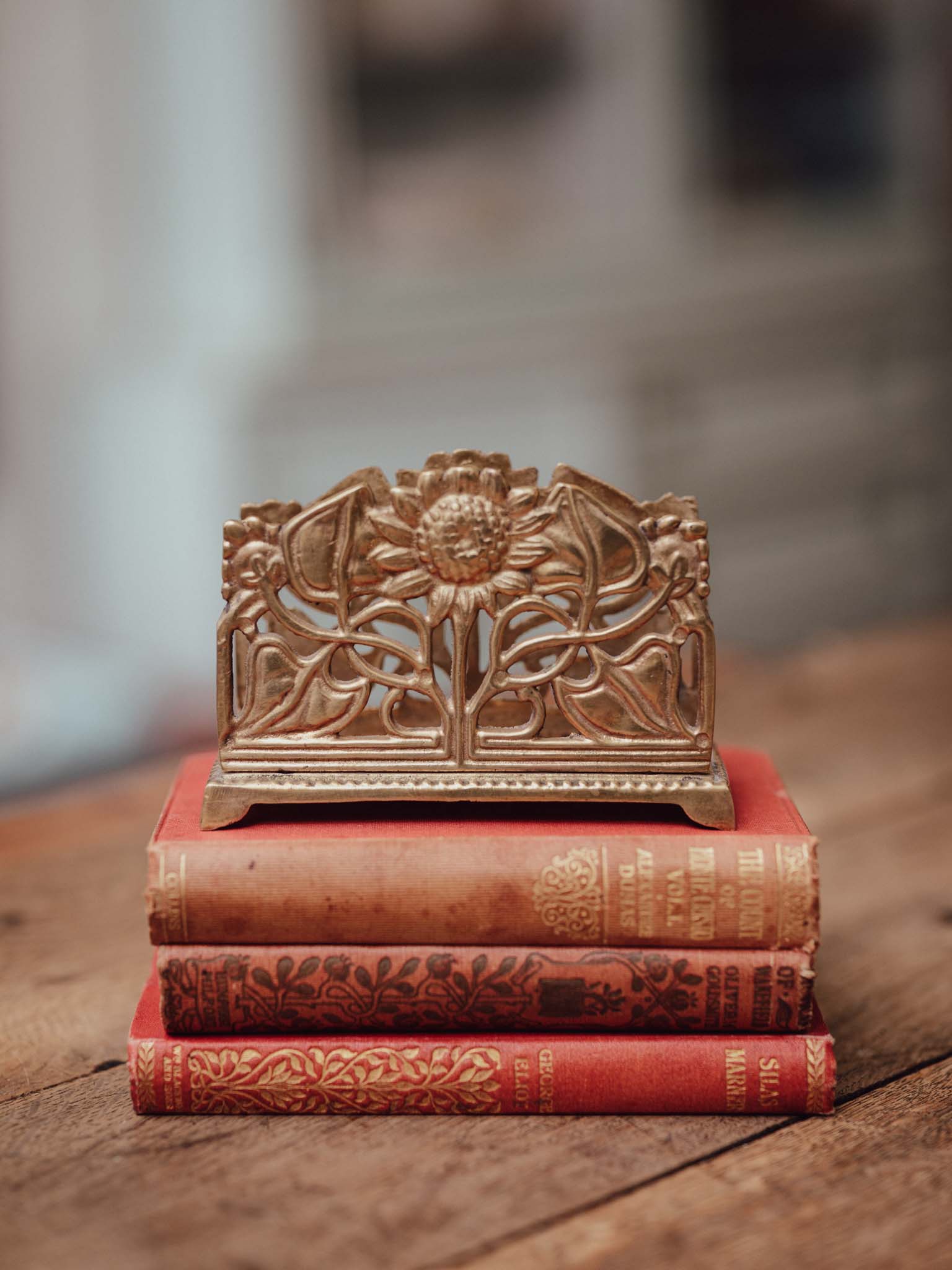 Vintage Brass Letter Holder