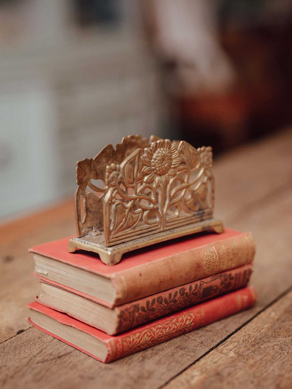 Vintage Brass Letter Holder