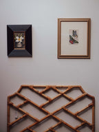 Vintage Rattan and Bamboo 'Chinese Chippendale' Headboard