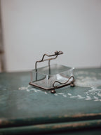 Victorian EPNS and Etched Glass Butter Dish