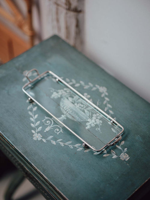 EPNS Tray with Glass Insert