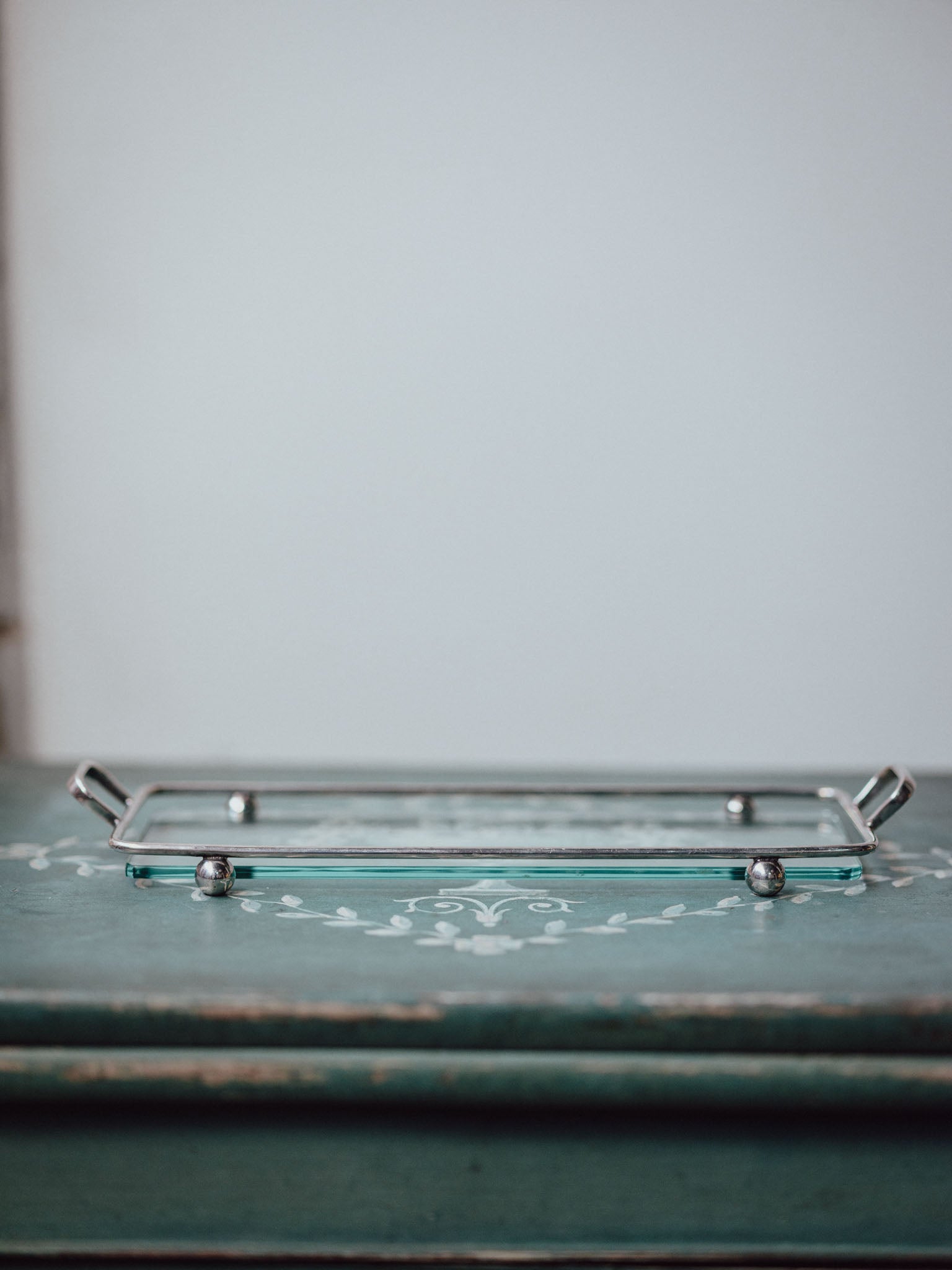 EPNS Tray with Glass Insert
